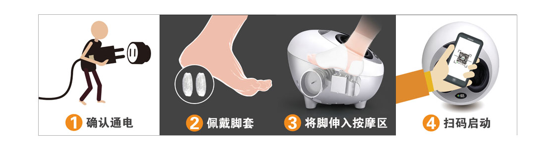 共享足療機使用步驟